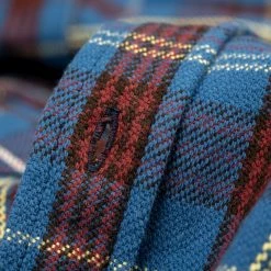 UES Heavy Flannel Shirt Dark Blue Check