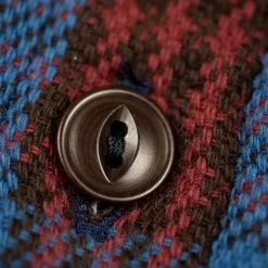 UES Heavy Flannel Shirt Dark Blue Check