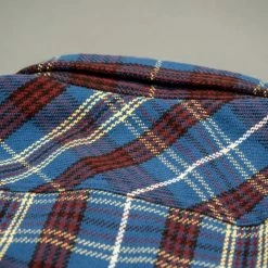 UES Heavy Flannel Shirt Dark Blue Check