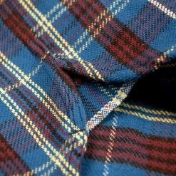 UES Heavy Flannel Shirt Dark Blue Check