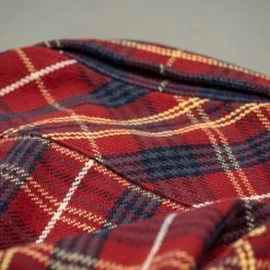 UES Heavy Flannel Shirt Dark Red Check