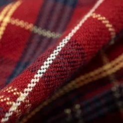 UES Heavy Flannel Shirt Dark Red Check