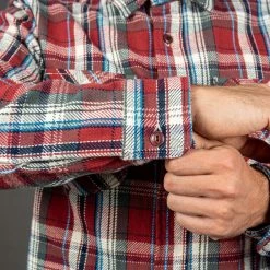 UES Heavy Flannel Shirt Red Small Check