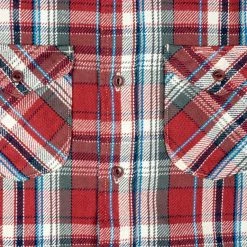 UES Heavy Flannel Shirt Red Small Check