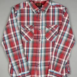 UES Heavy Flannel Shirt Red Small Check