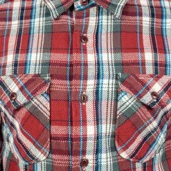 UES Heavy Flannel Shirt Red Small Check