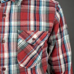 UES Heavy Flannel Shirt Red Small Check