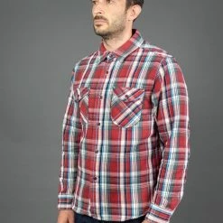 UES Heavy Flannel Shirt Red Small Check