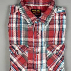 UES Heavy Flannel Shirt Red Small Check