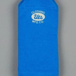 UES Yarn Uneveness Three-Ply Socks Blue