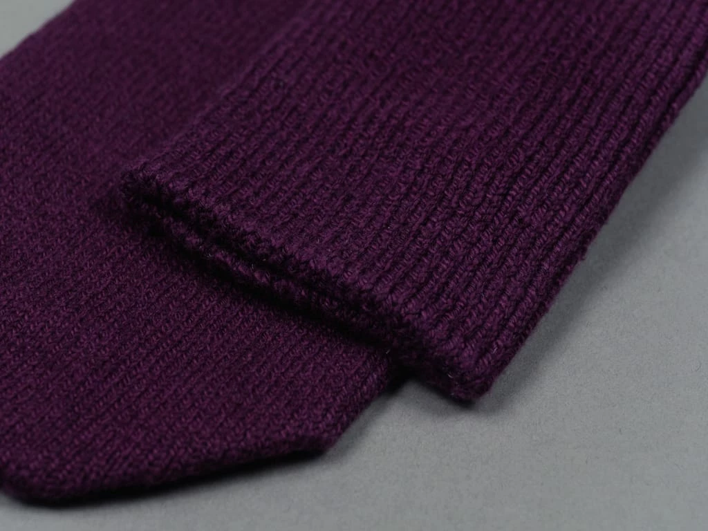 UES Yarn Uneveness Three-Ply Socks Purple 7 UES Yarn Uneveness Three-Ply Socks Purple