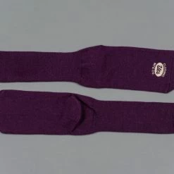 UES Yarn Uneveness Three-Ply Socks Purple 9 UES Yarn Uneveness Three-Ply Socks Purple