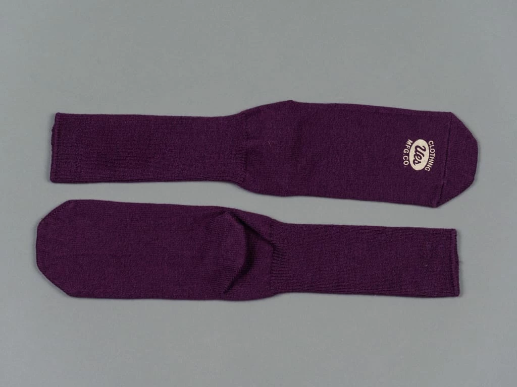 UES Yarn Uneveness Three-Ply Socks Purple 5 UES Yarn Uneveness Three-Ply Socks Purple