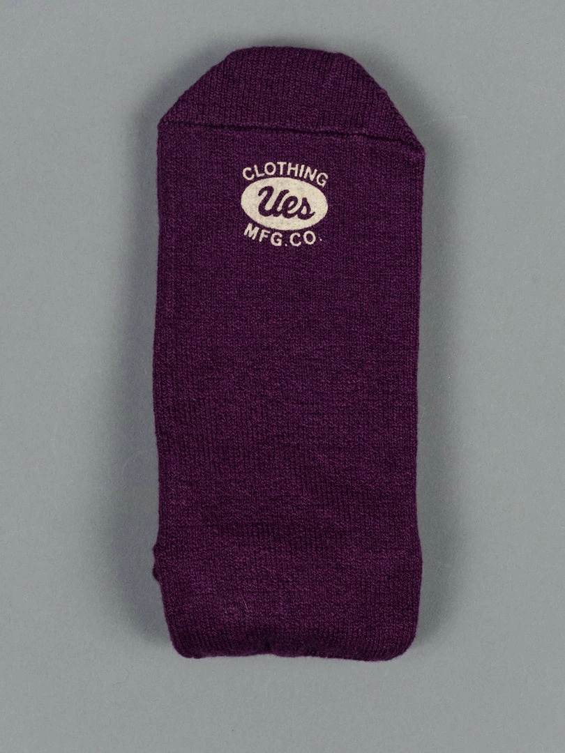 UES Yarn Uneveness Three-Ply Socks Purple 4 UES Yarn Uneveness Three-Ply Socks Purple