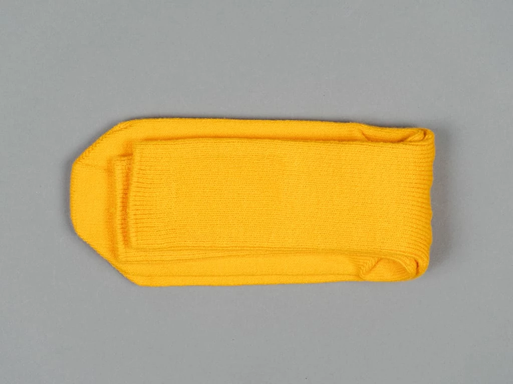 UES Yarn Uneveness Three-Ply Socks Yellow 6 UES Yarn Uneveness Three-Ply Socks Yellow