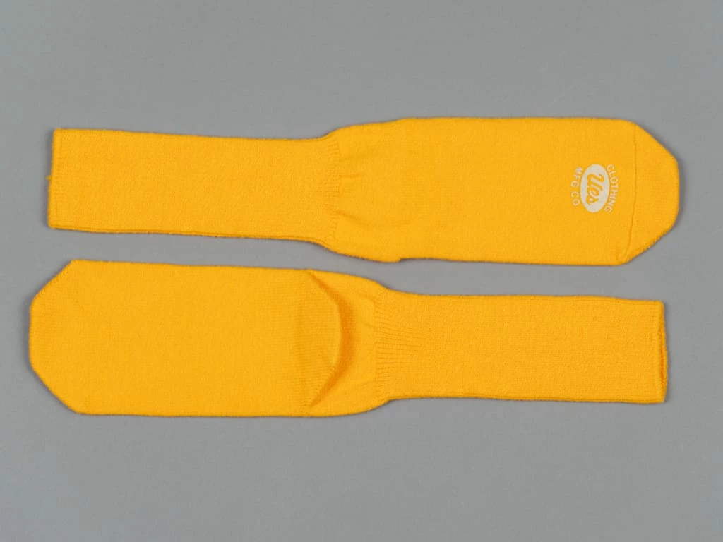 UES Yarn Uneveness Three-Ply Socks Yellow 5 UES Yarn Uneveness Three-Ply Socks Yellow