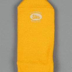 UES Yarn Uneveness Three-Ply Socks Yellow