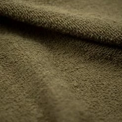 NEW ARRIVALS Loop & Weft Heather Slub Pile Back Hem Ribbed Cardigan Army Olive