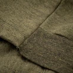 NEW ARRIVALS Loop & Weft Heather Slub Pile Back Hem Ribbed Cardigan Army Olive