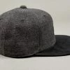 Mighty Shine Serge Short Brim Cap Charcoal Grey