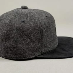 Mighty Shine Serge Short Brim Cap Charcoal Grey