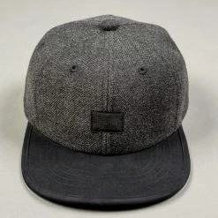 Mighty Shine Serge Short Brim Cap Charcoal Grey