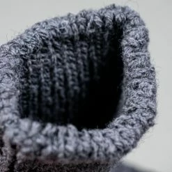 Nishiguchi Kutsushita Wool Cotton Slab Socks Charcoal