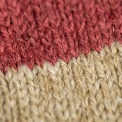 Nishiguchi Kutsushita Wool Cotton Slab Socks Red