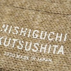 Nishiguchi Kutsushita Wool Cotton Slab Socks Red