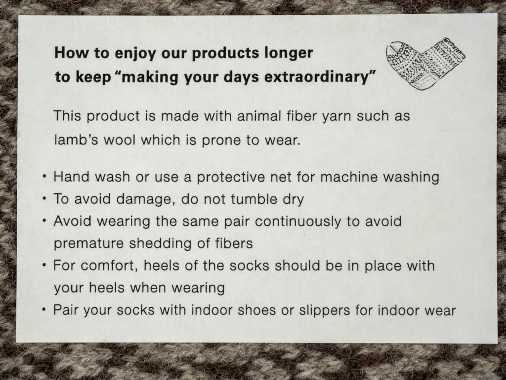 Nishiguchi Kutsushita Wool Jacquard Socks Grey 17 Nishiguchi Kutsushita Wool Jacquard Socks Grey