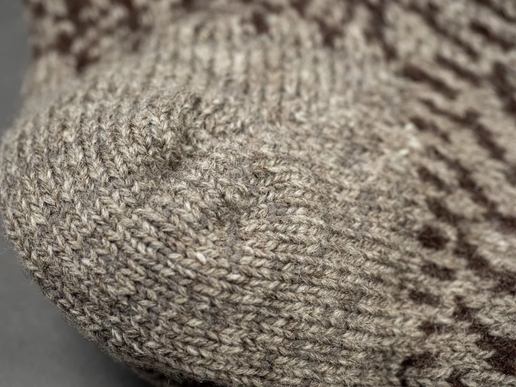 Nishiguchi Kutsushita Wool Jacquard Socks Grey 10 Nishiguchi Kutsushita Wool Jacquard Socks Grey