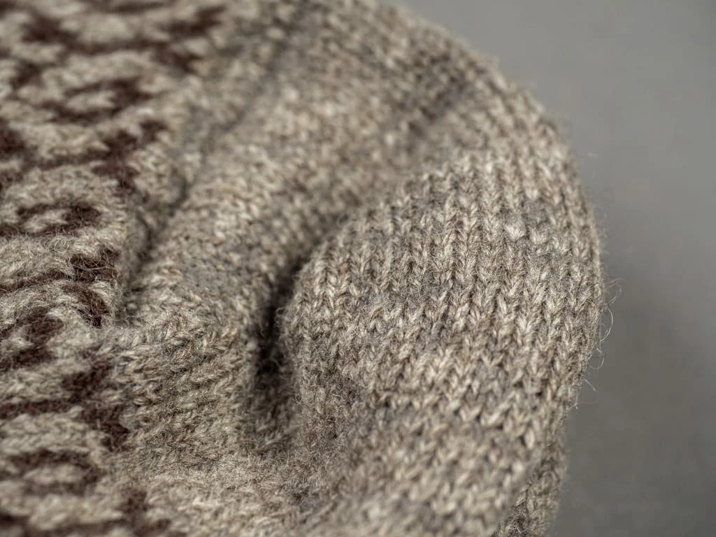 Nishiguchi Kutsushita Wool Jacquard Socks Grey 15 Nishiguchi Kutsushita Wool Jacquard Socks Grey