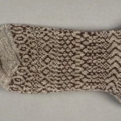 Nishiguchi Kutsushita Wool Jacquard Socks Grey 20 Nishiguchi Kutsushita Wool Jacquard Socks Grey