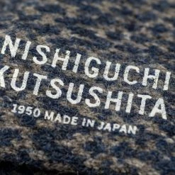 Nishiguchi Kutsushita Wool Jacquard Socks Navy