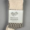 Nishiguchi Kutsushita Wool Jacquard Socks Oatmeal