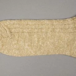 Nishiguchi Kutsushita Wool Cotton Slab Socks Red