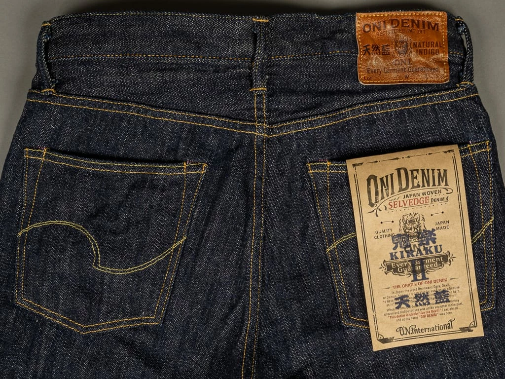 ONI Denim 515 "Kiraku II" 12oz Natural Indigo Tight Straight Jeans 17 ONI Denim 515 "Kiraku II" 12oz Natural Indigo Tight Straight Jeans