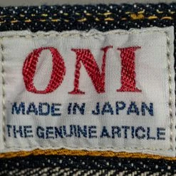 ONI Denim 515 "Kiraku II" 12oz Natural Indigo Tight Straight Jeans 57 ONI Denim 515