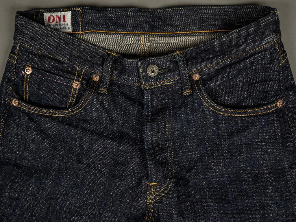 ONI Denim 515 "Kiraku II" 12oz Natural Indigo Tight Straight Jeans 13 ONI Denim 515 "Kiraku II" 12oz Natural Indigo Tight Straight Jeans