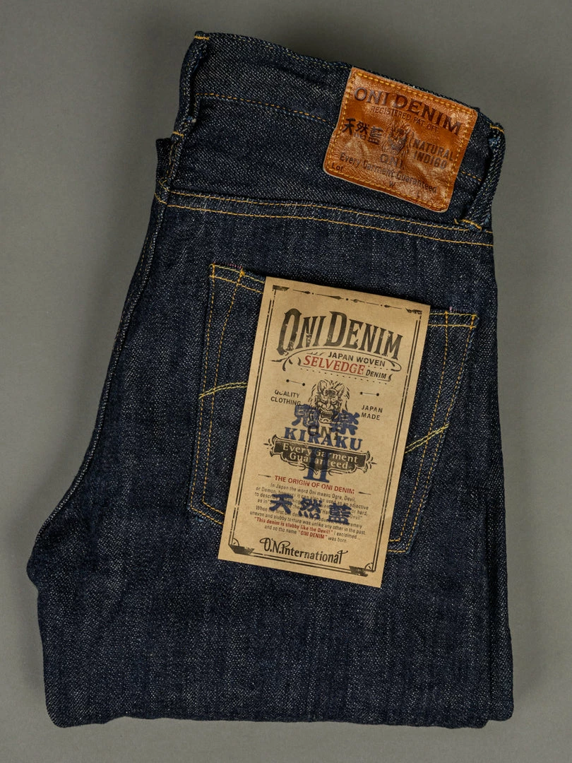 ONI Denim 689 "Kiraku II" 12oz Natural Indigo Relaxed Tapered Jeans 9 ONI Denim 689 "Kiraku II" 12oz Natural Indigo Relaxed Tapered Jeans