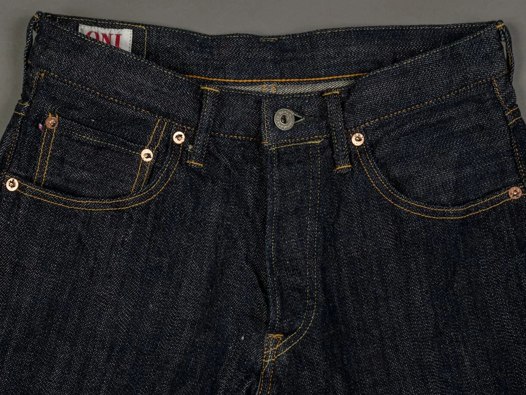 ONI Denim 689 "Kiraku II" 12oz Natural Indigo Relaxed Tapered Jeans 11 ONI Denim 689 "Kiraku II" 12oz Natural Indigo Relaxed Tapered Jeans