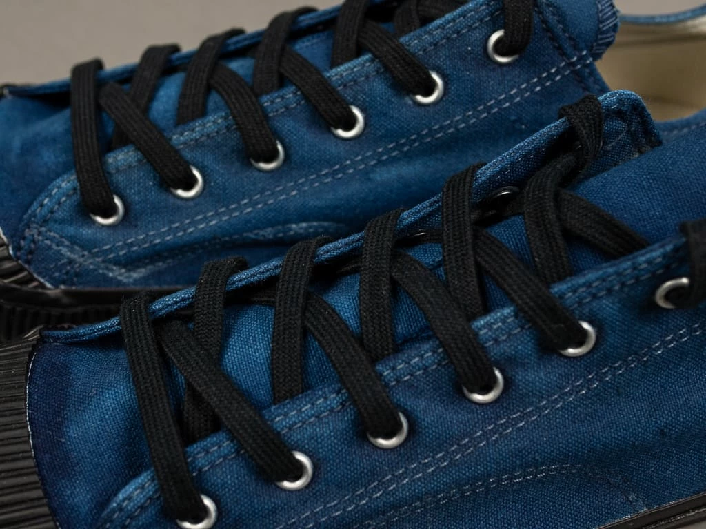 PRAS Sneakers Pras Shellcap Low Indigo Hand Dyed Sneakers 7 PRAS Sneakers Pras Shellcap Low Indigo Hand Dyed Sneakers