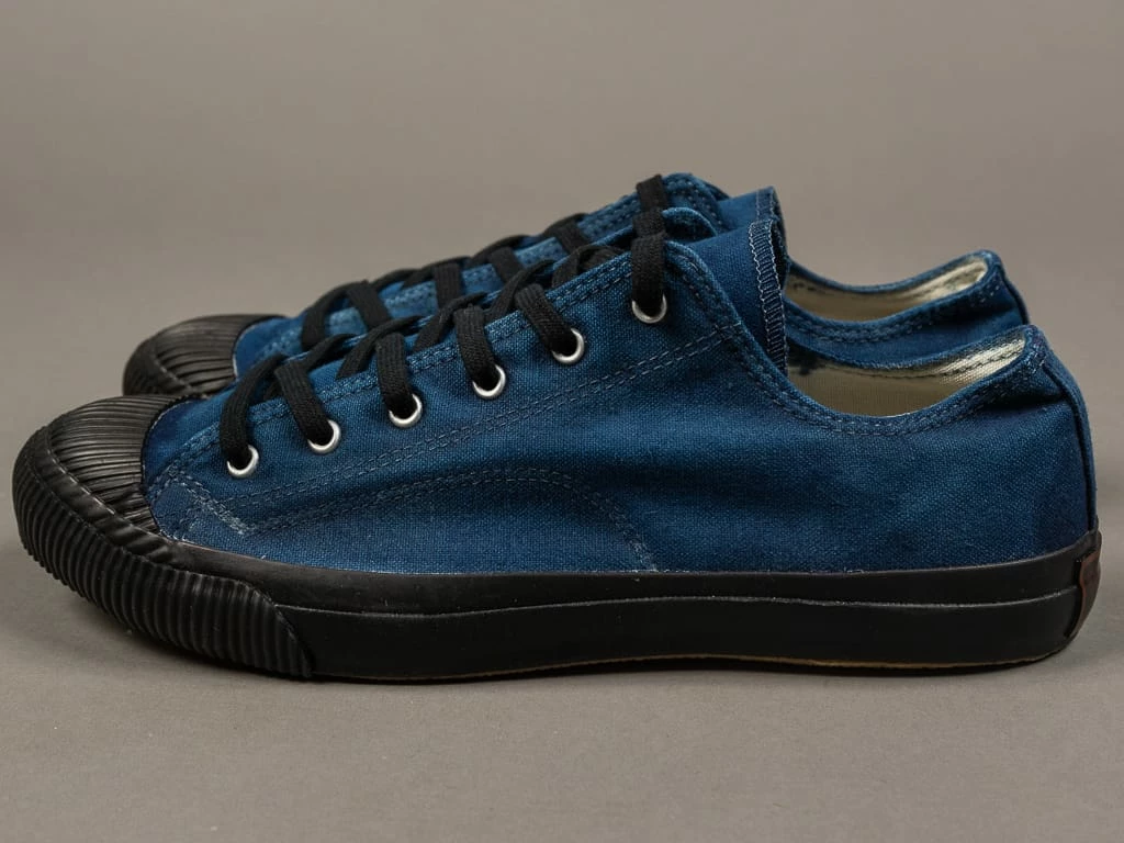 PRAS Sneakers Pras Shellcap Low Indigo Hand Dyed Sneakers 3 PRAS Sneakers Pras Shellcap Low Indigo Hand Dyed Sneakers