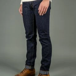 Pure Blue Japan BRK-013-ID 13.5oz Broken Twill Slim Tapered Jeans