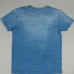 Pure Blue Japan SS5011-SB Indigo Dyed Crewneck T-Shirt (Sunburned)