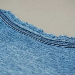 Pure Blue Japan SS5011-SB Indigo Dyed Crewneck T-Shirt (Sunburned)