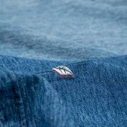 Pure Blue Japan SS5011-SB Indigo Dyed Crewneck T-Shirt (Sunburned)