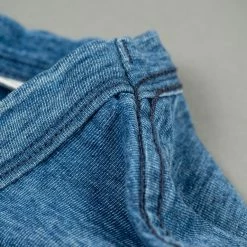 Pure Blue Japan SS5011-SB Indigo Dyed Crewneck T-Shirt (Sunburned)