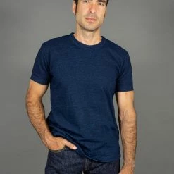 Pure Blue Japan SS5011 Indigo Dyed Crewneck T-Shirt