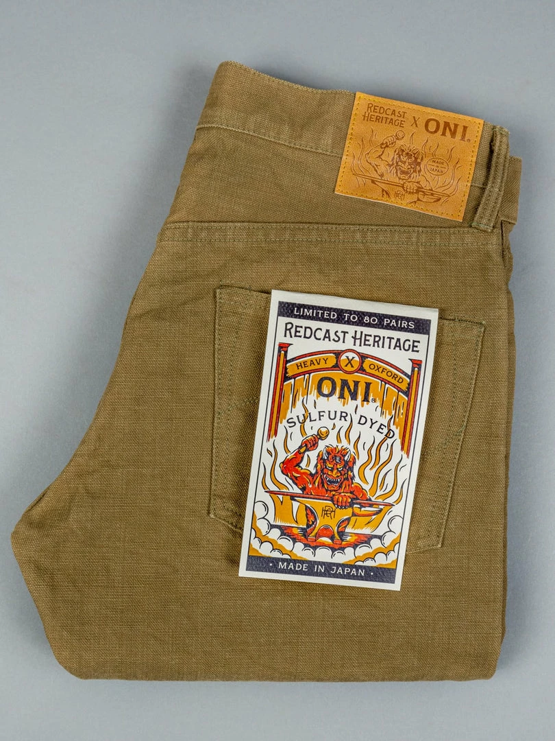 Redcast Heritage X ONI Denim 622HOX "Heavy Oxford" Relaxed Tapered Jeans (+ Sacoche Gift) 3 Redcast Heritage X ONI Denim 622HOX "Heavy Oxford" Relaxed Tapered Jeans (+ Sacoche Gift)